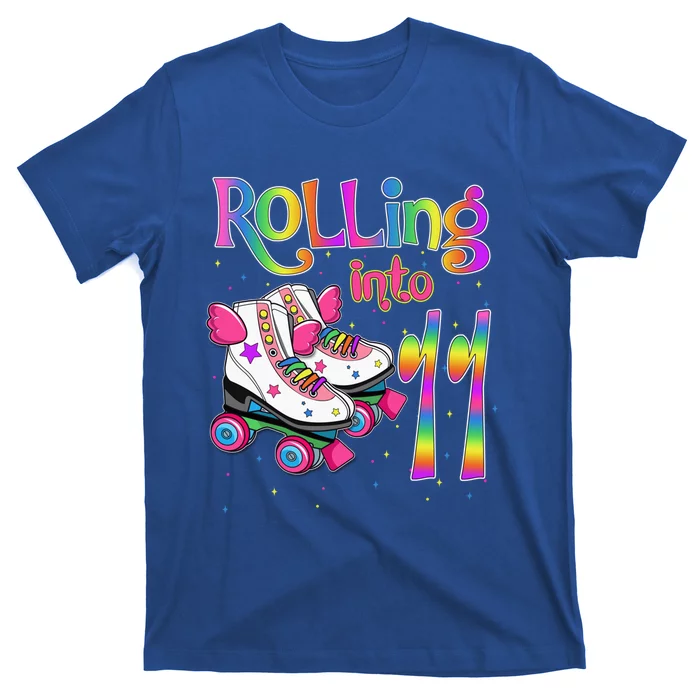 Rolling Into 11 Years Lets Roll I'm Turning 11 Roller Skate Gift T-Shirt